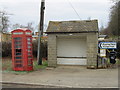 Bus shelter and telephone box