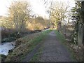 Path at Moffat, alongside the River Annan.