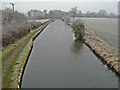 Frozen Grand Union Canal near Kixley