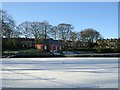 Lund Park Bowling Green - a wintery scene!