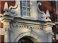 Ornate doorway in Albermarle Mansions, Finchley Road / Heath Drive, NW3