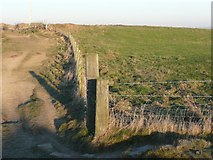 SE1220 : Boundary fence, Scar Edge, Elland & Rastrick by Humphrey Bolton