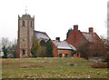 Church and deserted farm, Long Itchington