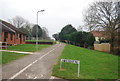 Cycleway 2 comes off John Hudson Way, Littleham