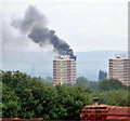 Flat on fire! ... Brinnington, Stockport