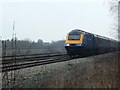 HST125 on the Paddington to the West Country railway, Swindon