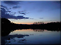 Chard reservoir at sunset