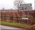 Road sign, Long Itchington