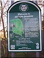 Ditton Quarry Sign