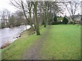 Footpath on Bank of River Aire - Bradford Road