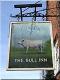 TL8046 : The Bull Inn sign by Keith Evans