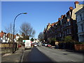 Looking up Fortune Green Road