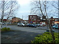 Rear of the shops on Victoria Road, Ferndown