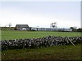 ST6050 : Paddock, wall, farmland and airstrip, near Emborough by Brian Robert Marshall