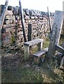 NY7943 : Wooden stile at Killhope Cross by Ann Clare