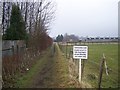 Footpath toward Grove End Farm