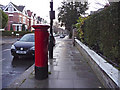 TQ2584 : Queen Elizabeth II Pillar Box, Priory Road, London NW6 by Christine Matthews