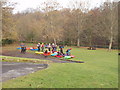 Kayakers prepare to embark on the Tees