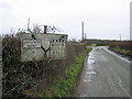 Pre-Worboys road sign near Worthenbury