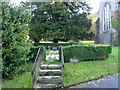 Memorial garden in the grounds of St John the Baptist church