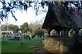 Lych gate and churchyard, St. Tewdric