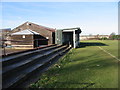 Pavilion and stand at Snowdown football ground