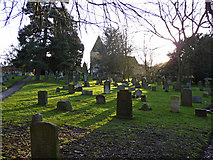 TQ4053 : Churchyard, St Peter's, Limpsfield, Surrey by Christine Matthews