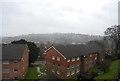 The view across Guildford, in the rain, from Rookwood Court (2)