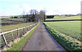 Footpath and drive to Wick Farm