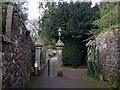 Entrance to church from the village