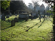 TM1349 : Claydon Churchyard by Oxymoron