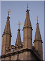 Turrets on the tower of St. Sepulchre-without-Newgate, Holborn Viaduct, EC1