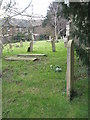 Rear of the churchyard at St Nicholas, Mid Lavant