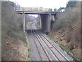 M42 Motorway Bridge over the Birmingham to Bristol Main Line