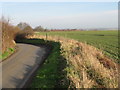 Footpath across field from Saunders Lane