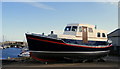 A Boat in Dry Dock at Lossiemouth Harbour