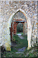 Doorways in ruined church