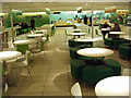 ST8979 : Leigh Delamere cafeteria empty during snowy weather by David Hawgood