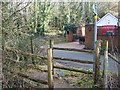 Footpath crosses Birling Road