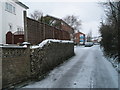 Ancient wall in Old Wymering Lane