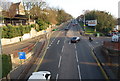 A2, Chatham Hill looking SE to junction with Upper Luton Rd