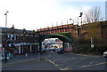 Railway Bridge over the A2, Chatham Hill at the junction with Luton Rd, Chatham