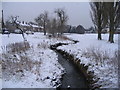 The brookstray in snow