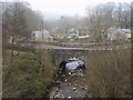 Afon Crawnon heads down under Pont Crawnon