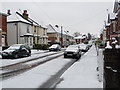 Winton: snow in Calvin Road