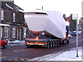 Wind turbine nacelle passing through Tow Law on A68