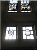 SU9850 : Stained glass windows on the south wall of Guildford Cathedral (2) by Basher Eyre