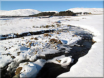 NT2724 : The Dryhope Burn in winter by Walter Baxter