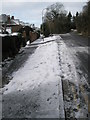 A snowy pavement in Ridgemount