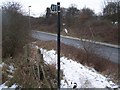 Footpath crosses B2045 Western Link Road